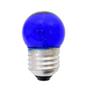 Imagem de Kit 5 Lâmpadas Decorativas Bolinha BG-35 Azul E-27 7W 127V Toplux