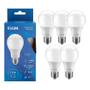 Imagem de Kit 5 Lâmpadas Led Bulbo 12w E27 Branco Frio Inmetro Elgin