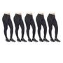 Imagem de Kit 5 leggings feminina adulto lisa basica suplex fitness uniforme academia ginástica trabalho