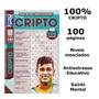 Imagem de Kit 5 Livros de Passatempos Criptograma 100% Cripto Criptex Puzzle Raciocínio Lógico Memória
