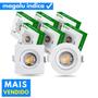 Imagem de Kit 5 Luminária Led Spot 5W Redondo Quadrado Embutido Branco Frio Quente Granfei