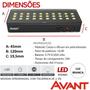 Imagem de Kit 5 Luminaria Luz Emergencia Barra Preta 1w 6000K 30 Leds Bivolt