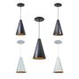 Imagem de Kit 5 Luminária Pendente Cone Com Interior Cobre Com Fiação 110/220v