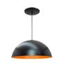 Imagem de Kit 5 Luminária Pendente Meia Lua 50cm Interior Laranja Com Fiação 110/220v
