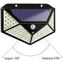 Imagem de Kit 5 Luminárias Solar de Parede 100 Led com Sensor Presença