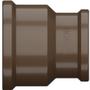 Imagem de Kit 5 Luva Soldável Redução Roscável PVC Marrom Tubos Água Fria 3/4x1/2” Polegadas DN 25x20mm Tigre
