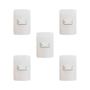 Imagem de Kit 5 - mg b3 conj 1 int simples bipolar 4x2 10a branco