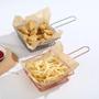 Imagem de Kit 5 Mini Cestos Para Restaurantes Bares Servir Fritura Porções Batata