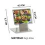Imagem de Kit 5 Mini Displays Em Aço Inox Para Mesa Buffet Bar E Restaurante