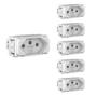 Imagem de Kit 5 Módulo Tomada Weg Compose 2p+t 10a 250v Branco
