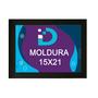 Imagem de Kit 5 Molduras Pretas 15x21 Com Fundo Em Eucatex Para Decoração e Arte Artesanal