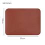 Imagem de Kit 5 Mouse Pad 25x20cm Marrom Castor Pequeno Sintético Fino Antiderrapante