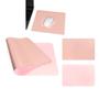 Imagem de Kit 5 Mouse Pad 25x20cm Pequeno Tapete De Mesa Em Sintético Impermeável Rosa
