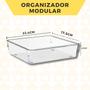 Imagem de Kit 5 Organizador Grande Transparente Arrumar Armarios Gavetas