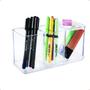 Imagem de Kit 5 Organizadores Multiuso Transparente Com Encaixe 22 Cm