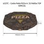 Imagem de Kit 5 Pacotes Caixa Parda De Pizza Oitavada Top/Basic N35 - 125un