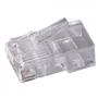 Imagem de Kit 5 Pacotes Conector RJ45 Cat6 Fortrek com 500 Peças
