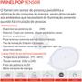 Imagem de Kit 5 Painel Plafon Redondo Embutir 24w Com Sensor Presença 6500K