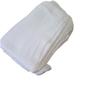 Imagem de Kit 5 Pano De Chão Cozinha Sacos Brancos Limpeza Algodão Alvejados Costurados Ótima Qualidade Medidas 40x65 Cm