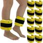 Imagem de Kit 5 Pares Caneleiras Hidroginástica 2 à 3kg DF1096 Amarelo Dafoca Sports