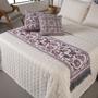 Imagem de Kit 5 Pçs Peseira Com Almofadas Grécia Jacquard King - Valle Enxovais
