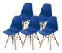 Imagem de Kit 5 peças cadeira charles eames wood design dsw
