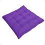 Imagem de Kit 5 Peças Futton 40x40cm Diversas Cores Futon P/Cadeiras Banquetas Sofás Pallets Almofadas Macio Com Fitas Para Amarrar