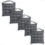 Kit 5 Peças Futton 40x40cm Diversas Cores Futon P/Cadeiras Banquetas Sofás Pallets Almofadas Macio Com Fitas Para Amarrar - Artesanal Teares Imagem de Kit 5 Peças Futton 40x40cm Diversas Cores Futon P/Cadeiras Banquetas Sofás Pallets Almofadas Macio Com Fitas Para Amarrar