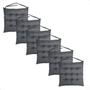 Imagem de Kit 5 Peças Futton 40x40cm Diversas Cores Futon P/Cadeiras Banquetas Sofás Pallets Almofadas Macio Com Fitas Para Amarrar