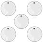 Imagem de Kit 5 Pele Bateria Bumbo 20” Duplo Filme Luen Dudu Portes Double Clear PL11026N