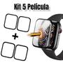 Imagem de Kit 5 Película Protetora Hidrogel para Relógio inteligente Smartwatch 3D tamanho 44m