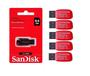 Imagem de Kit 5 PenDrive Usb 64gb Flash Drive Memory Stick Cruzer Blade 2.0