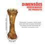 Imagem de Kit 5 petisco para cachorro caes Osso mordedor Pet resistente Canela Bovina 100 natural