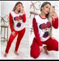 Imagem de Kit 5 Pijama Longo Feminino Adulto Malha Manga Comprida Calça Lingerie Íntima Feminino Confortável Dormir  Inverno Frio