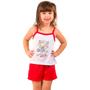 Imagem de Kit 5 Pijamas Infantil Curto Vekyo Modas Menina Roupa de Criança Short e Regata Alça Malha