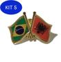 Imagem de Kit 5 Pin Da Bandeira Do Brasil X Albânia