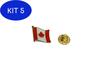 Imagem de Kit 5 Pin da bandeira do canadá
