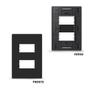 Imagem de Kit 5 Placa 4x2 2P Grafite com Suporte Infiniti Margirius