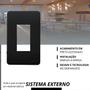 Imagem de Kit 5 Placa com Suporte 1 Módulo P/ Caixa Sobrepor Sistema X