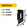 Imagem de Kit 5 Placa com Suporte 1 Módulo P/ Caixa Sobrepor Sistema X
