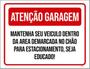 Imagem de Kit 5 Placa Garagem Mantenha Veiculo Demarcada36X46