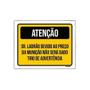 Imagem de Kit 5 Placa Sinalização - Atenção Tiro Advertência Amarela