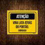 Imagem de Kit 5 Placa Sinalização - Atenção Vira Lata Atrás Do Portão