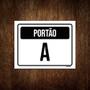 Imagem de Kit 5 Placa Sinalização - Portão A