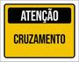 Imagem de Kit 5 Placas Atenção Cruzamento 36X46