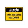 Imagem de Kit 5 Placas Atenção Toque Interfone Para Chamar