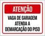 Imagem de Kit 5 Placas Atenção Vaga Garagem Atenda Demarcação Piso