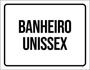 Imagem de Kit 5 Placas Banheiro Unissex Setor 36X46