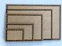Imagem de Kit 5 Placas Base Retangular De Cesto Fio Croche Em Mdf