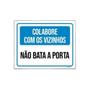 Imagem de Kit 5 Placas Colabore Com Vizinhos Não Bata Porta